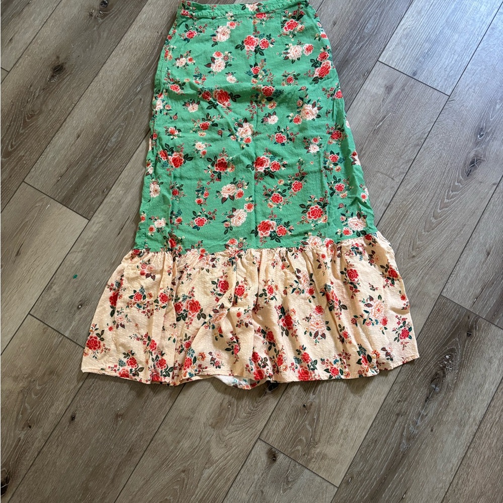 FARM Rio for Anthropology maxi skirt